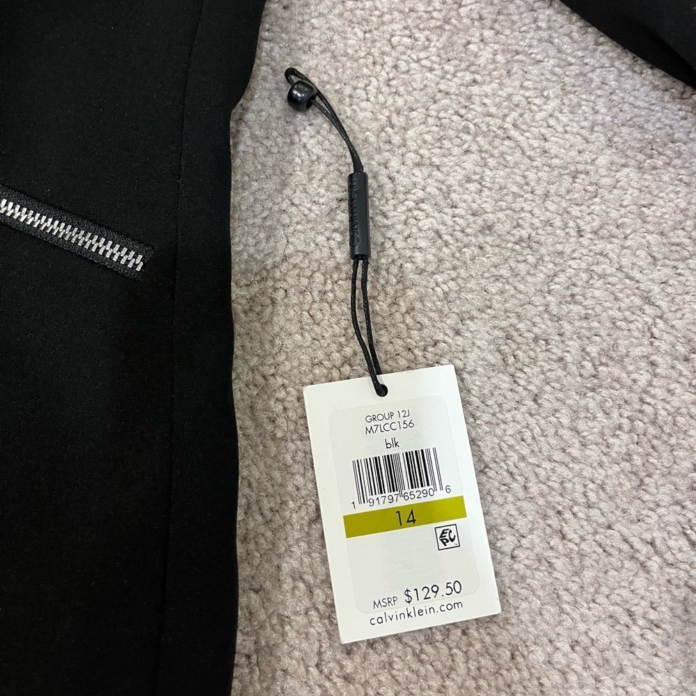 Calvin Klein Blazer Jacket with Zipper Accents - Picture 10 of 13